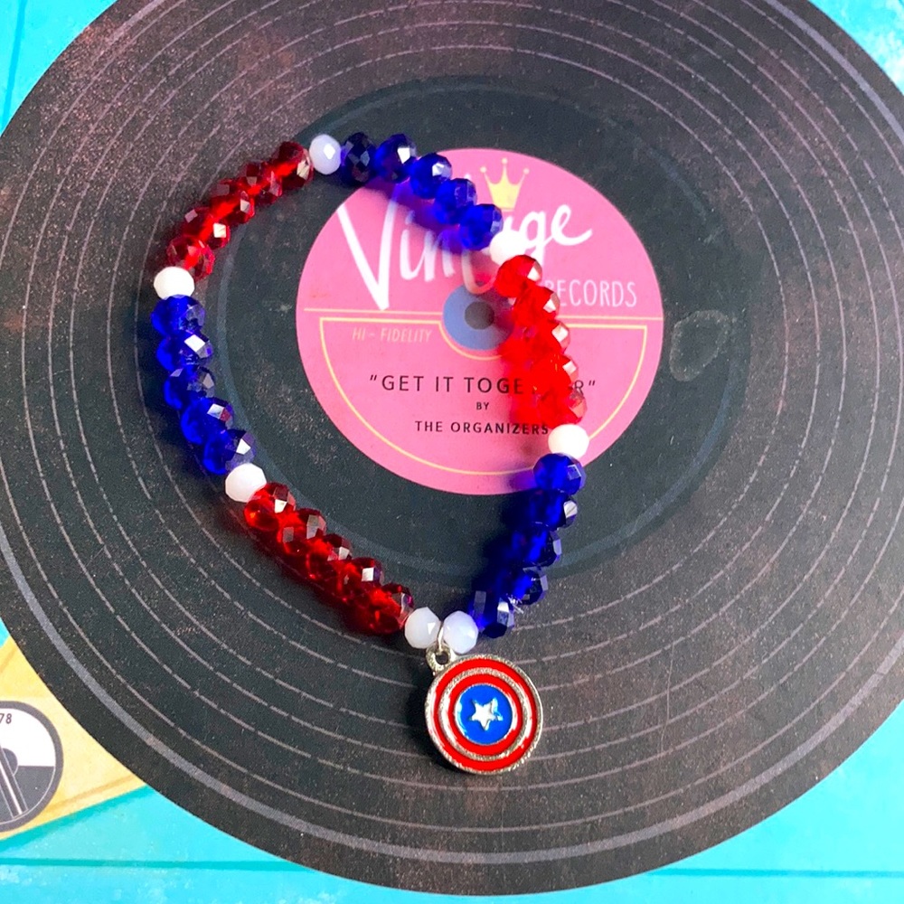 Captain America Charm Bracelet